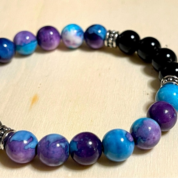 The Earth 🌎 Natural Stone Beads Bracelet 🍃 - Picture 6 of 6